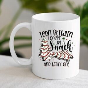 Funny Christmas Snack White Ceramic Mug